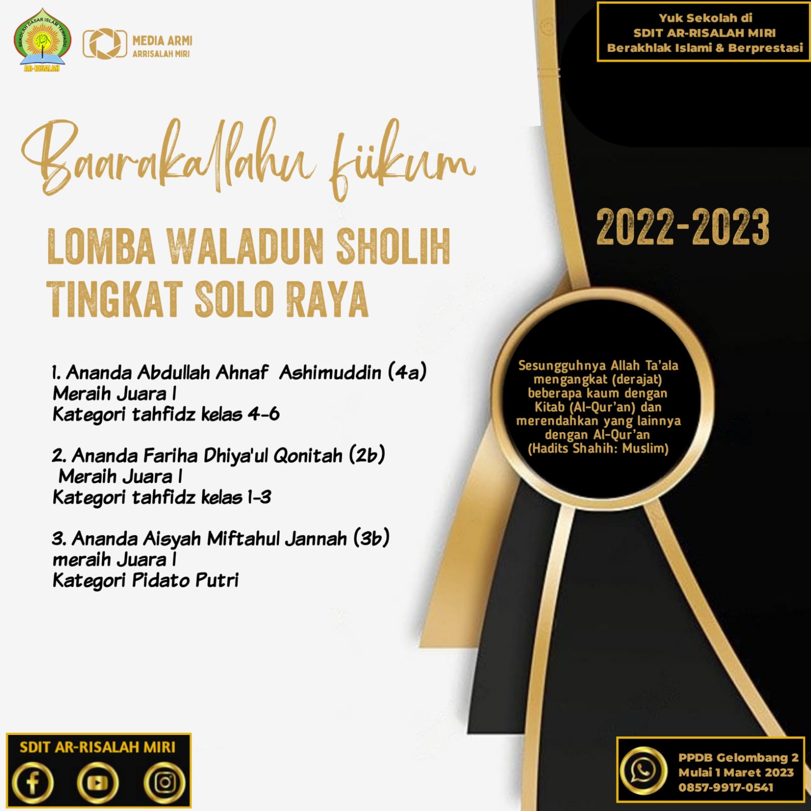 Waladun Sholih Tingkat Solo Raya