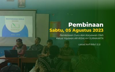 Pembinaan Guru dan Karyawan