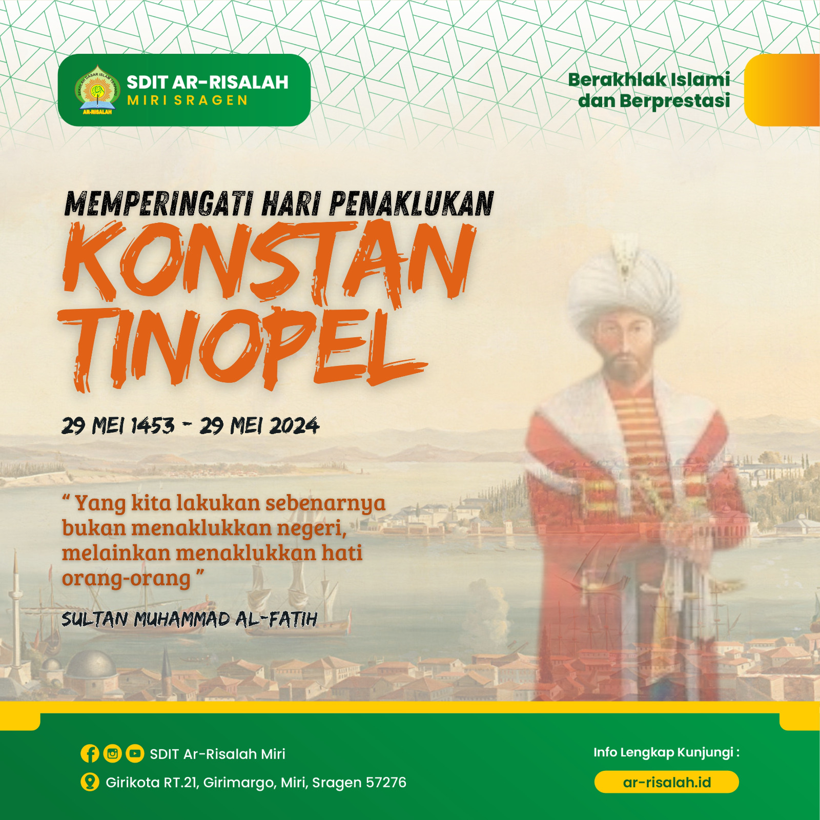 Memperingati Hari Penaklukan Konstantinopel