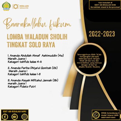Waladun Sholih Tingkat Solo Raya